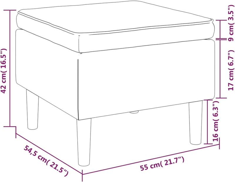 Tidyard Hocker mit Holzbeinen Sitzhocker Fussbank Fusshocker Stühle Barhocker Barstühle Esszimmerhoc