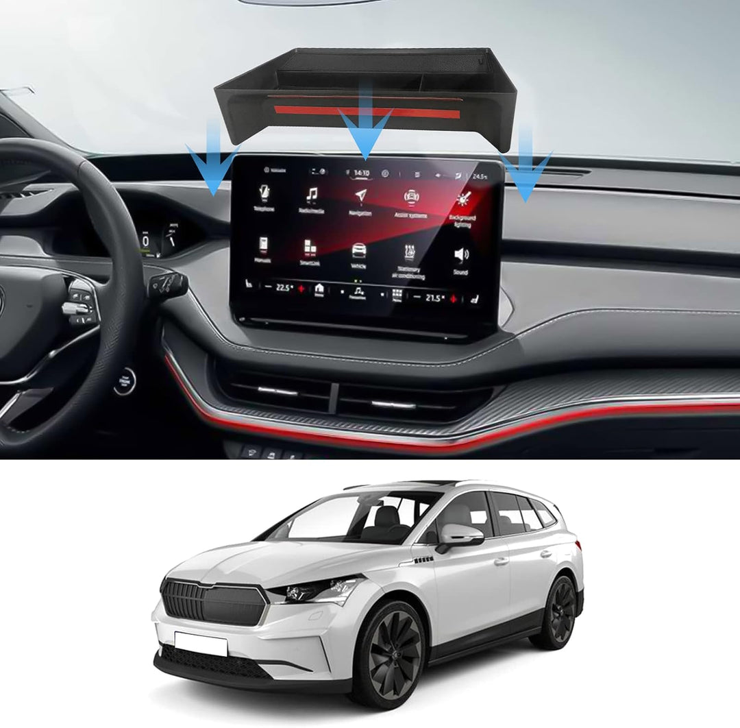 YEE PIN Kompatibel mit Skoda Enyaq iV 2021 2022+ Mittelkonsole Organizer Aufbewahrungsbox Ablagefach