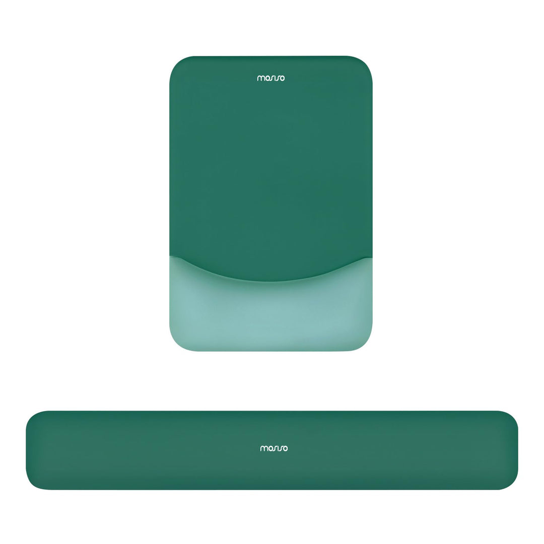 MOSISO Handgelenkstütze für Mauspad&Tastatur Set, Rechteckig Ergonomisch Mauspad Rutschfest Basis Ho