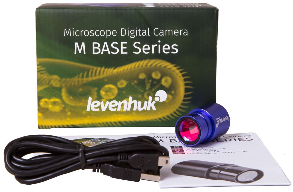 Levenhuk M200 Base Digitalkamera für Mikroskope, mit Erforderlicher Software (Kompatibel mit Mac, Li