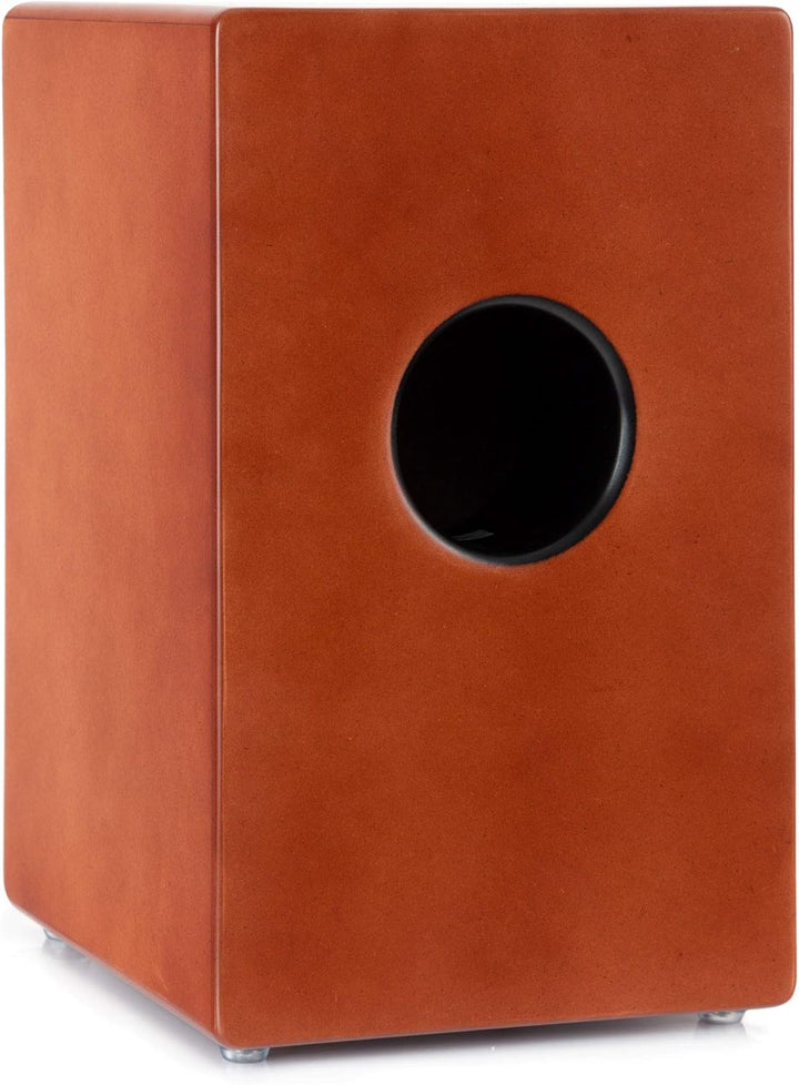 XDrum Cajon El Bajo Bass Port Cocoa Brown/Ebony - Integrierter Bass Port für druckvollen Sound - Tro