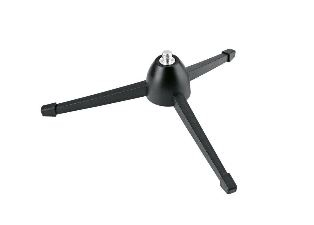K&M 23105 Tischstativ Schwarz - Mikrofonhandgriff mit 7 cm Höhe - 3/8“ Gewindeanschluss, sehr leicht