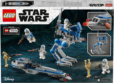 LEGO 75280 Star Wars Clone Troopers der 501. Legion, Bauset mit Kampfdroiden und at-RT Walker Single