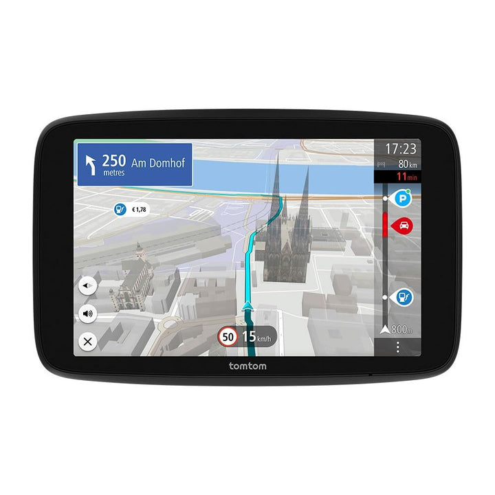TomTom Pkw-Navi GO Navigator (extra grosses 7-Zoll-Display, Stauvermeidung Dank TomTom Traffic, Kart