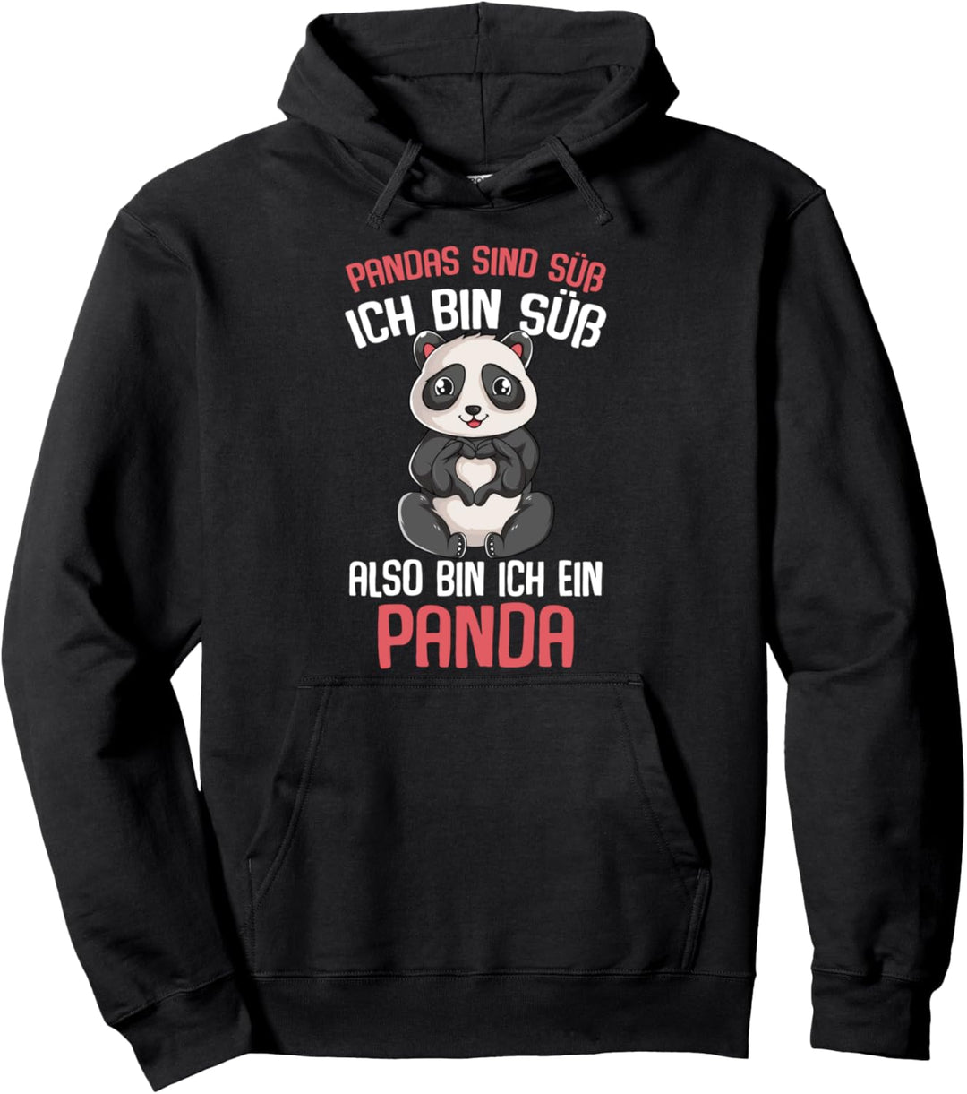Pandas sind süss Pandabär Mädchen Kinder Pullover Hoodie