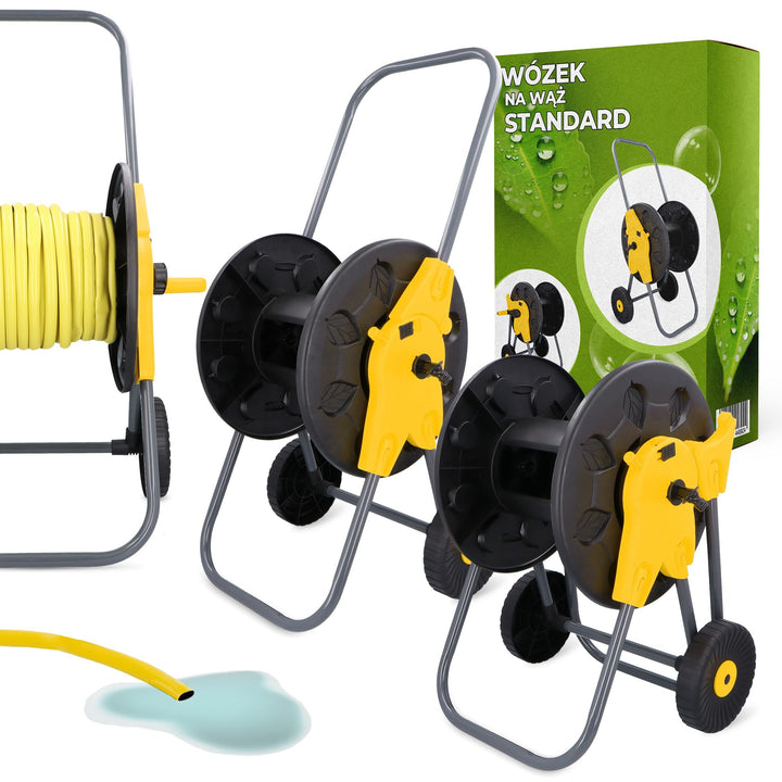 Schlauchwagen Gartenschlauchwagen Schlauchaufroller Trommel für Gartenschlauch 60 m Schlauchtrommel