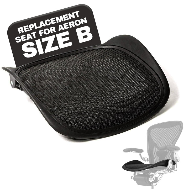 FOAMON Ersatzsitz für Herman Miller Classic Aeron Grösse B Medium (schwarzes Netz)