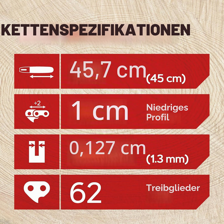 Oregon 2-er Pack Sägekette 3/8 LP Teilung, 0,50 Zoll (1,3 mm) Stärke, für 18 Zoll (45 cm) Führungssc
