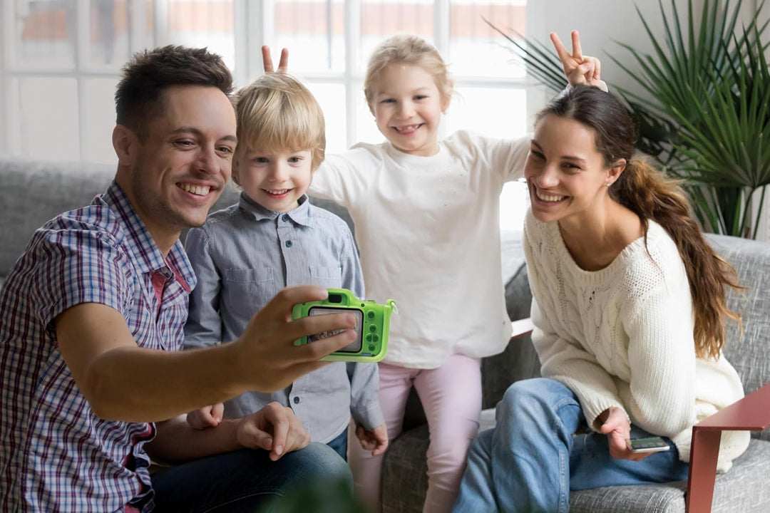 Lexibook, Dinosaurier, 4-in-1-Kamera für Kinder mit Schutz, Foto-, Video-, MP3- und Spielfunktionen,