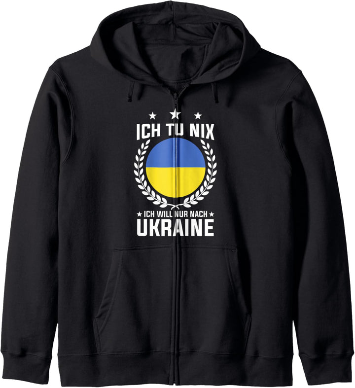 Ukrainer Ukrainisch Ukraine Ukrainische Flagge Kapuzenjacke