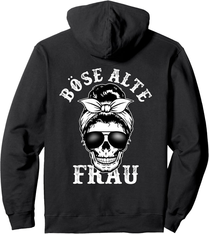 böse alte Frau Pullover Hoodie