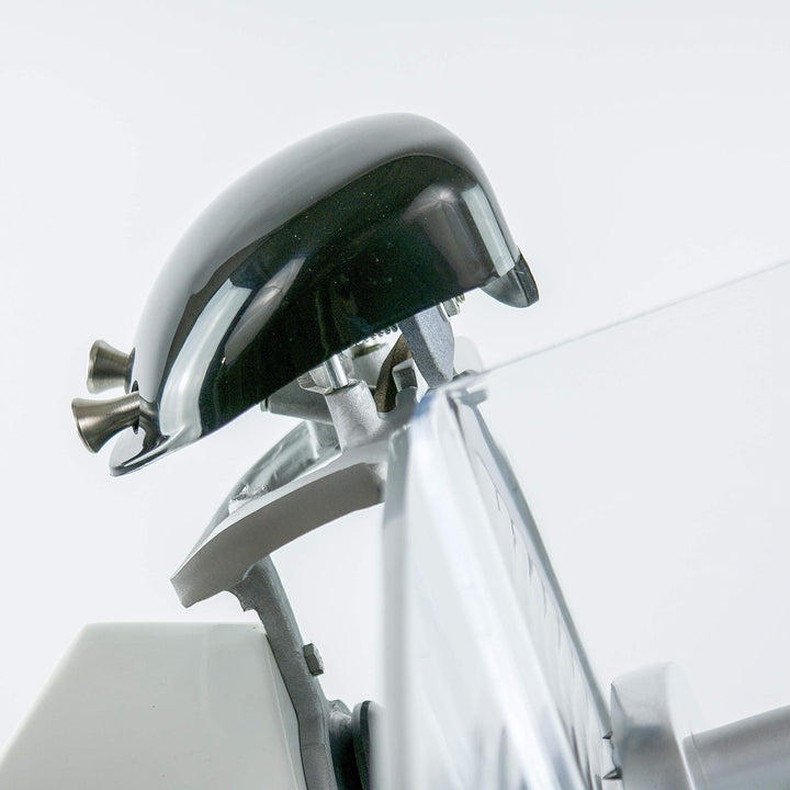 Berkel Red Line 250 weiss Aufschnittmaschine + handgefertigtes Einlegebrett aus Eiche