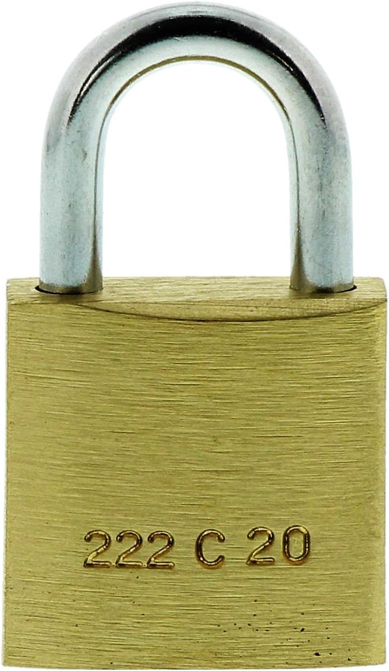 Burg-Wächter TRIO 222 20 GL SB Vorhangschloss-Set, 3,5 mm Bügelstärke, 3,5 mm Bügelstärke