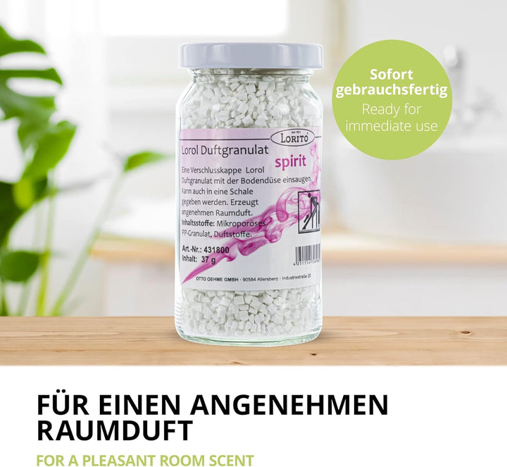 Lorito Lorol Duftgranulat für Staubsauger, Spirit, Staubsaugerduft Duftgranulat Staubsaugerdeo Raumd