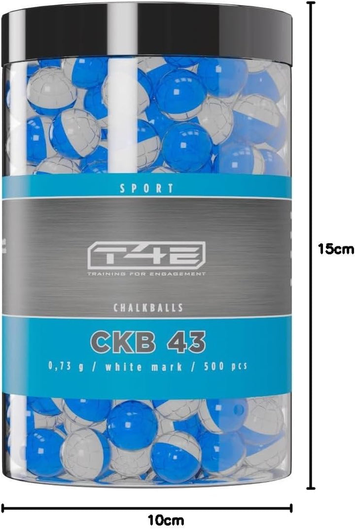 Umarex T4E CB 43 Chalkballs/Kreidebälle Cal. 43-500 Stück