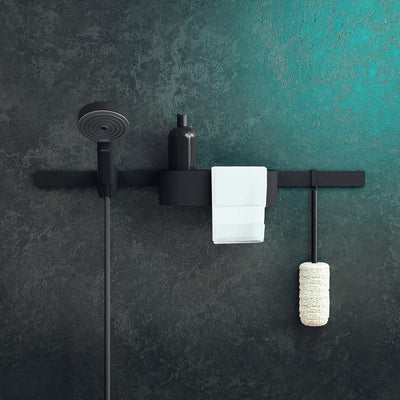 hansgrohe WallStoris - Wandstange 70cm, Badezimmeraufbewahrung, Befestigungsleiste für Aufbewahrungs