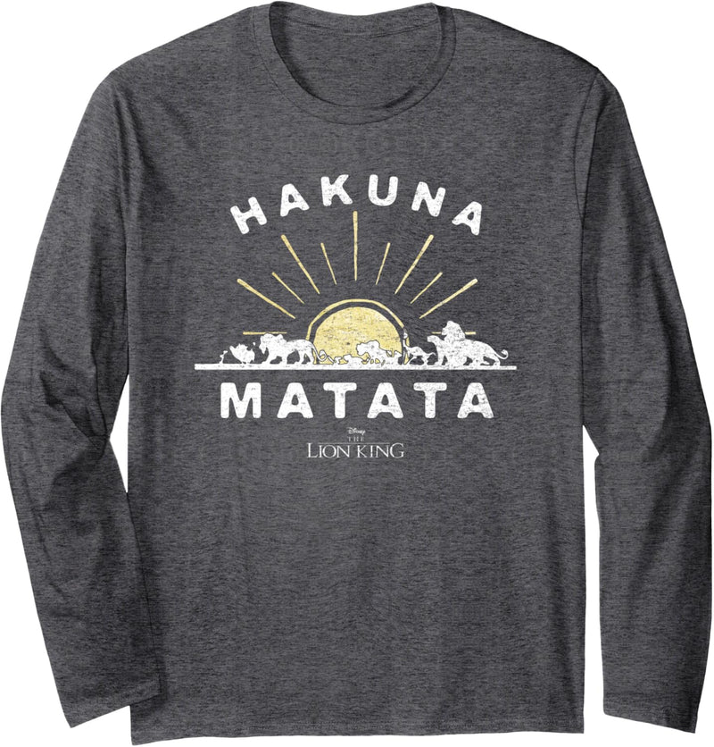 Disney The Lion King Hakuna Matata Sunrise Horizon Langarmshirt