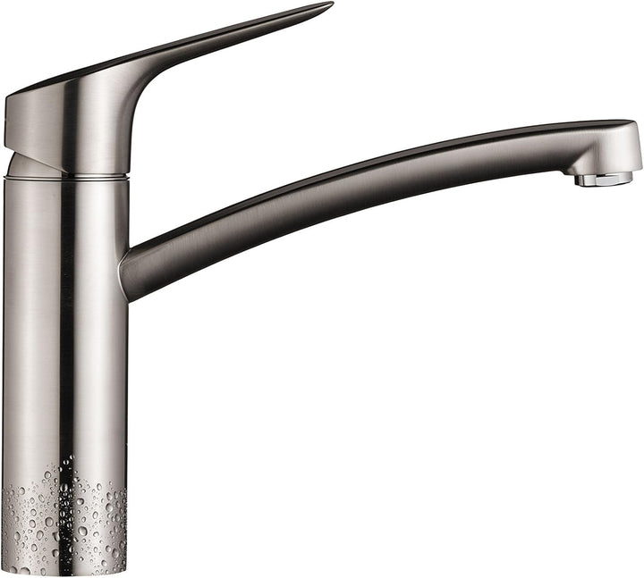 hansgrohe 13861000 MySport Küchenarmatur mit schwenkbarem Auslauf 360°, grau, 13861800 Gebürsteter S