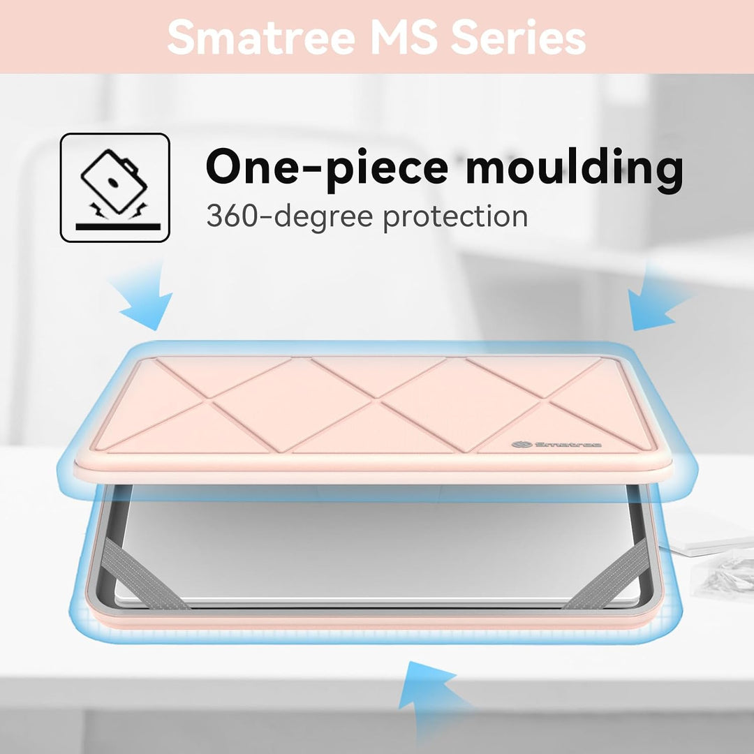 Smatree MS52T Laptop Hartschalenhülle aus Eva mit Laptopständer, für 13,5 Zoll Microsoft Surface 6/5