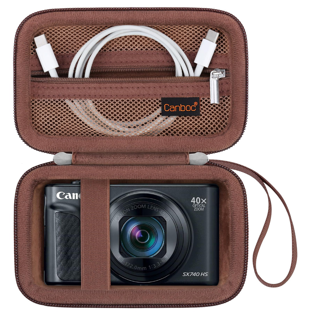 Canboc Tragetasche für Canon PowerShot SX740/ SX730/ SX720/ SX620/ G7X Mark III/Mark II Digitalkamer