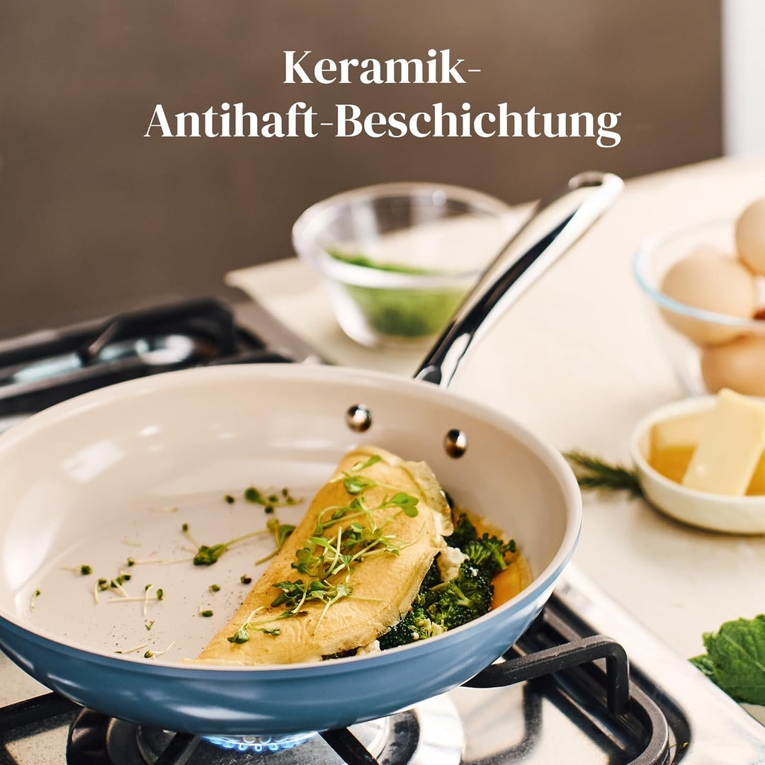 Redchef Pfanne 20cm Induktion, Antihaft Beschichtung Keramikbeschichtung Bratpfannen, Ceramic Pfanne