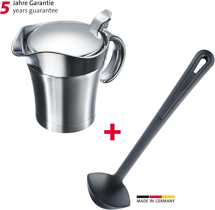 Westmark Sossen-Set, 2tlg., 1 Thermo-Sauciere mit Klappdeckel, 0,5 l + 1 Sossenkelle Gentle, Länge: