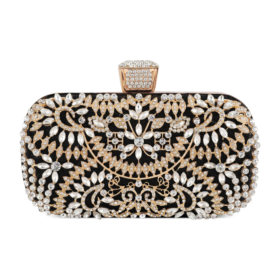 DIRRONA Strass Damen Handtasche Elegante Hochzeits Braut Clutch Bag Exquisite Kettentasche Glitzer P