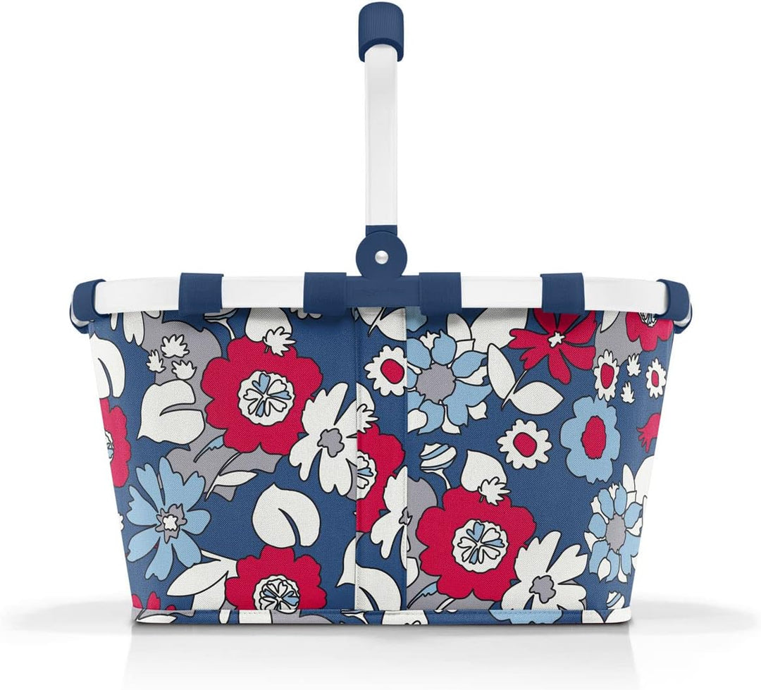 reisenthel carrybag florist indigo– Stabiler Einkaufskorb mit viel Stauraum und praktischer Innentas