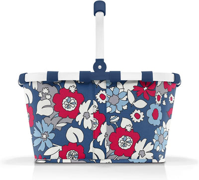 reisenthel carrybag florist indigo– Stabiler Einkaufskorb mit viel Stauraum und praktischer Innentas