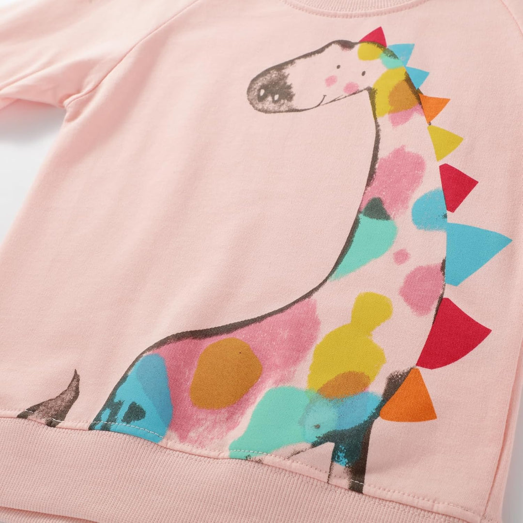 Codkkre Sweatshirt Mädchen Pullover für Kinder Süss Cartoon Sweater Mädchen Langarmshirts aus Baumwo