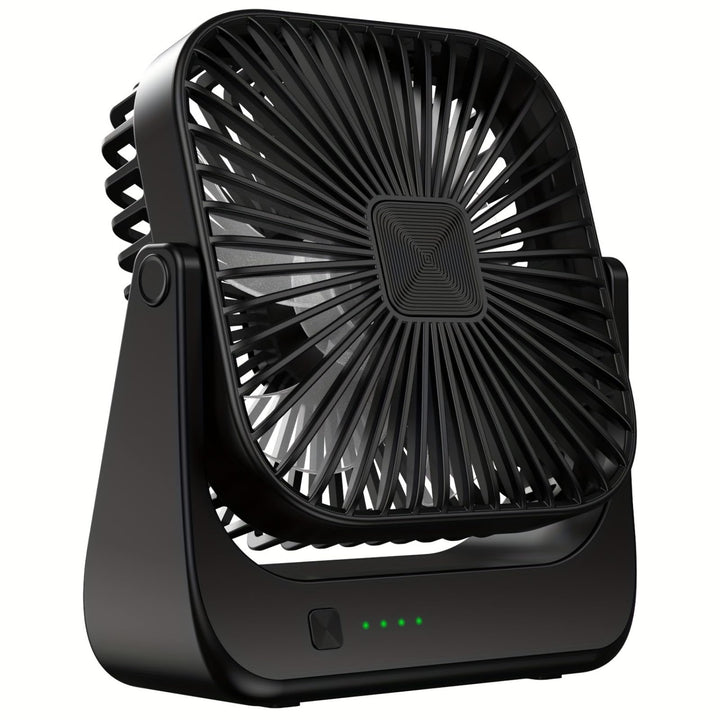 Tragbarer Schreibtischventilator, 4 Geschwindigkeiten persönlicher Desktop-Ventilator, 4000mAh Aufla