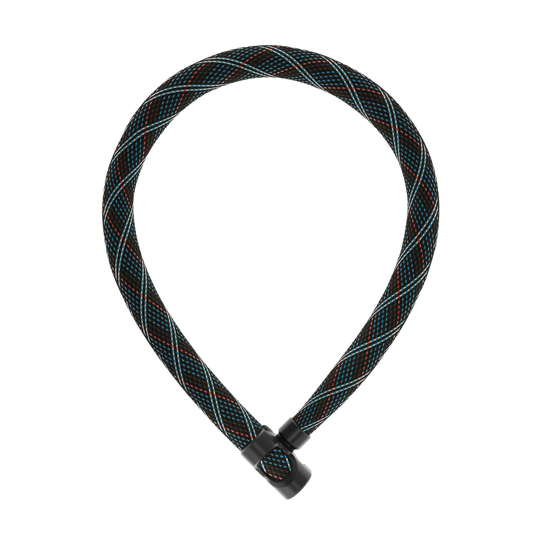 ABUS Kettenschloss IVERA Chain 7210 – Fahrradschloss mit hochflexibler IvyTex-Kunstfaserummantelung