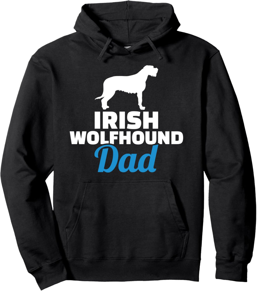 Irischer Wolfshund Papa Pullover Hoodie