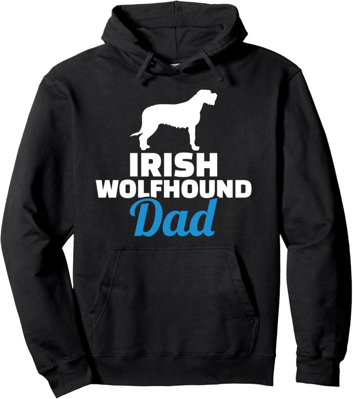 Irischer Wolfshund Papa Pullover Hoodie