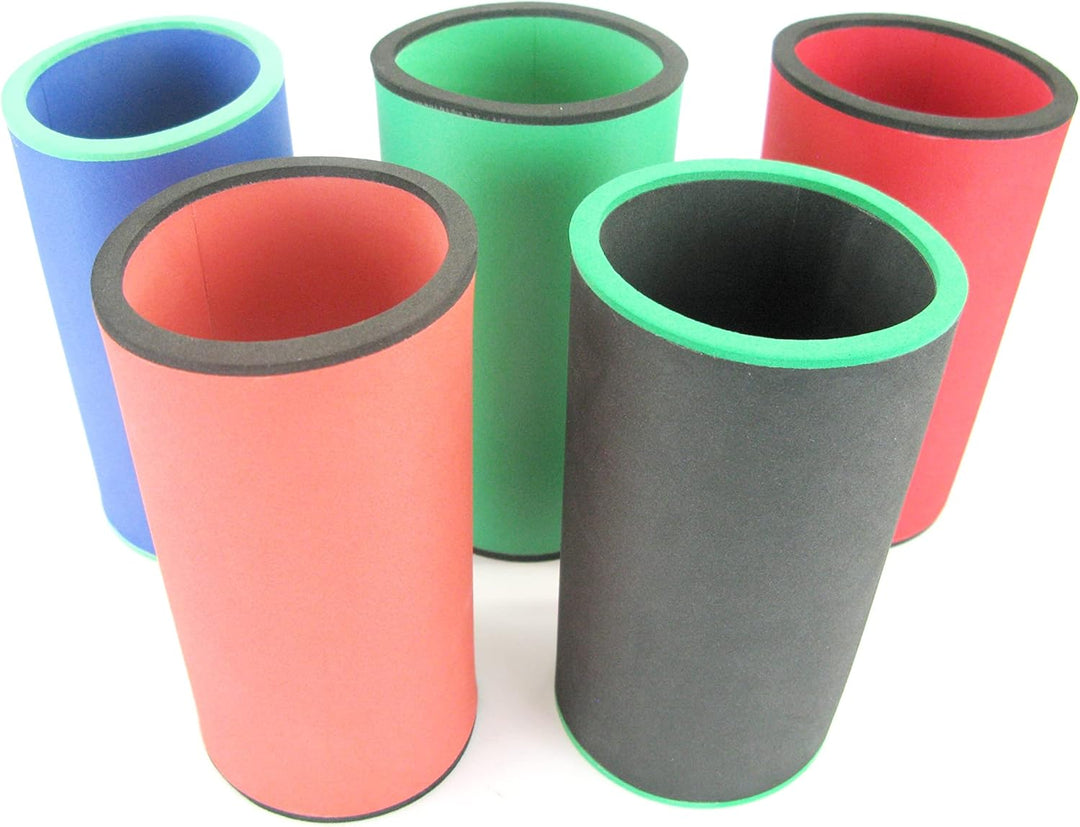 5er Set bunte Mischung Getränkekühler 0,5l Dose - Bierkühler - Neoprenkühler - passgenau ~Dosenkühle
