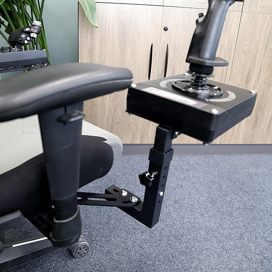 EG STARTS 2 Set Stuhlhalterungen Flight Sim Game Hotas Joystick Halterung für Logitech X52 X56 Rhino