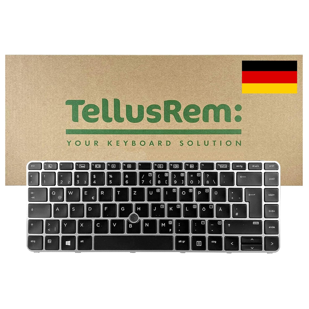 TellusRem ersatztastatur Deutsche Hintergrundbeleuchtung für HP 840 G3, 745 G3, 840 G4, 745 G4 Backl