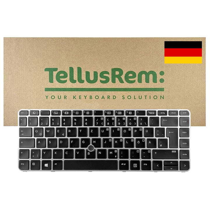 TellusRem ersatztastatur Deutsche Hintergrundbeleuchtung für HP 840 G3, 745 G3, 840 G4, 745 G4 Backl