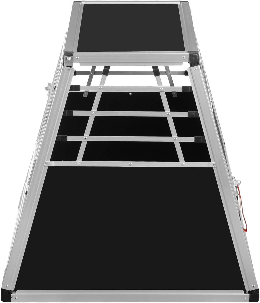 ALPUNA Transportbox N36 – Aluminium Hundebox 70×86×68 cm – Auto Hundebox mit Notausstieg, sicherer H