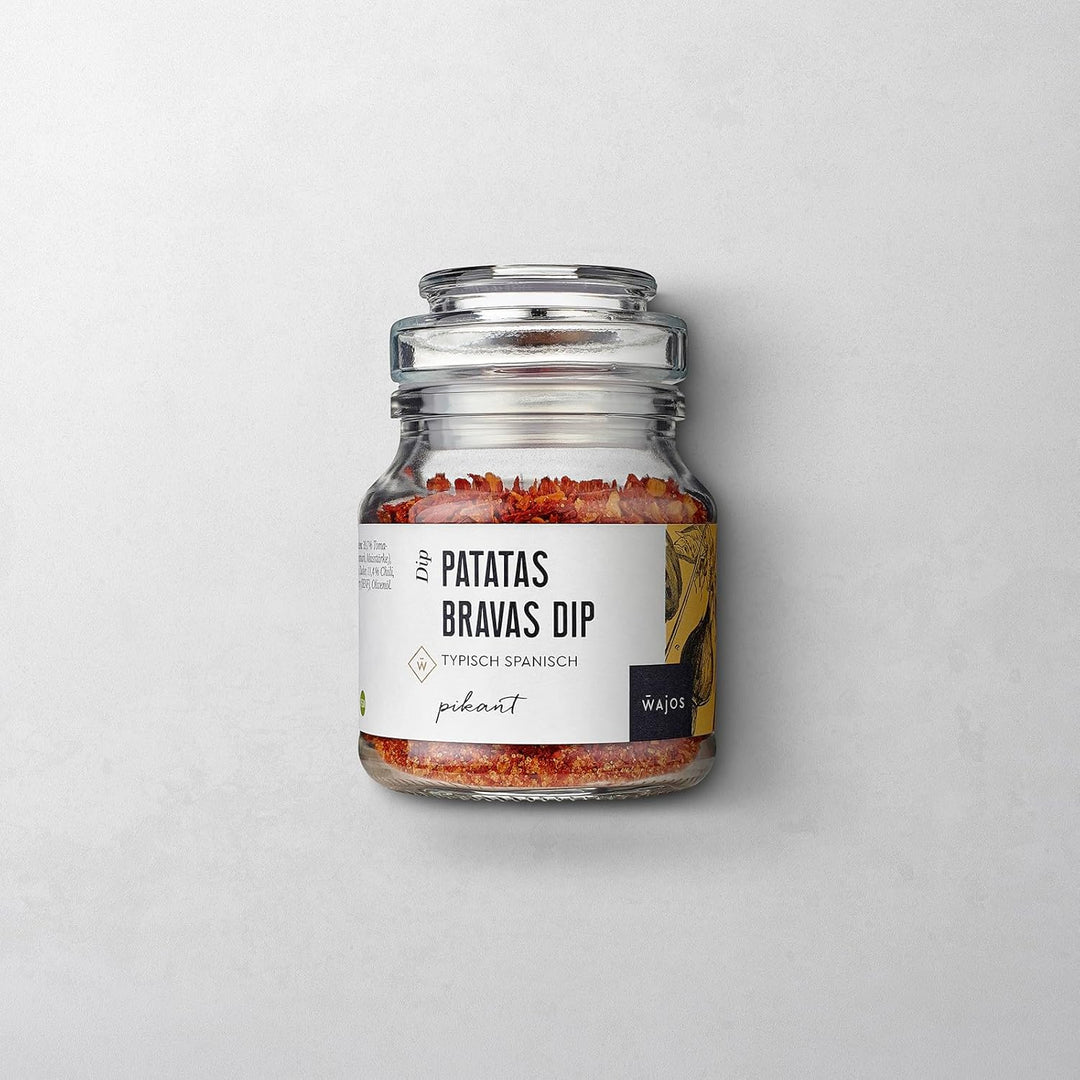 Wajos Patatas Bravas Dip vegan, Doppelpack 2x 90g: pikanter Dip &amp; leckere Alternative zum Pommes Gew