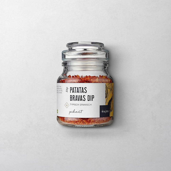 Wajos Patatas Bravas Dip vegan, Doppelpack 2x 90g: pikanter Dip &amp; leckere Alternative zum Pommes Gew