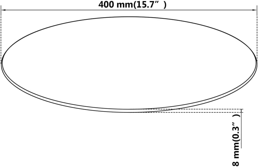 vidaXL Tischplatte Esstischplatte Glasplatte Ersatztischplatte Couchtischplatte Gartentischplatte Ge