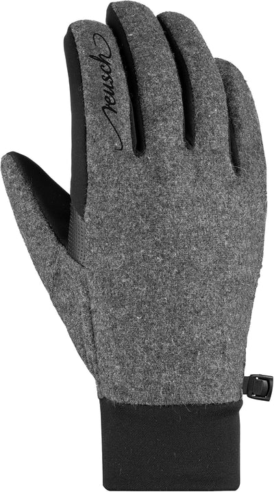 Reusch Damen Saskia Touch-Tec Handschuhe Fingerhandschuhe 6.5 schwarz-grau, 6.5 schwarz-grau