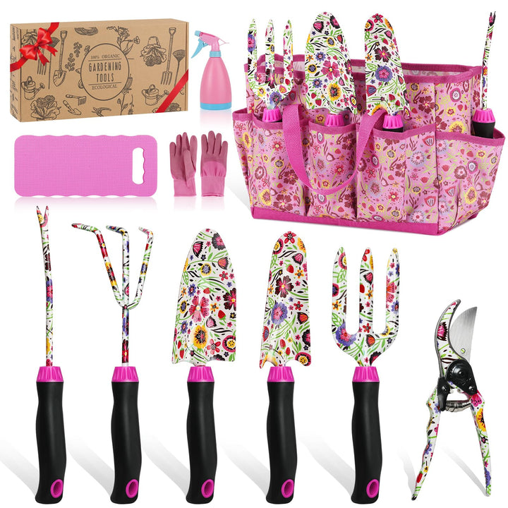 Housolution Gartengeräte-Set, 10PCS Gartenarbeit-Handwerkzeug-Set, Robustes Gartenzubehör für Blumen
