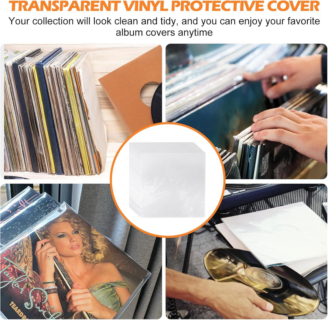 Schallplatten Innenhüllen 100 Stück Vinyl Schutzhüllen für 12 Inch LP