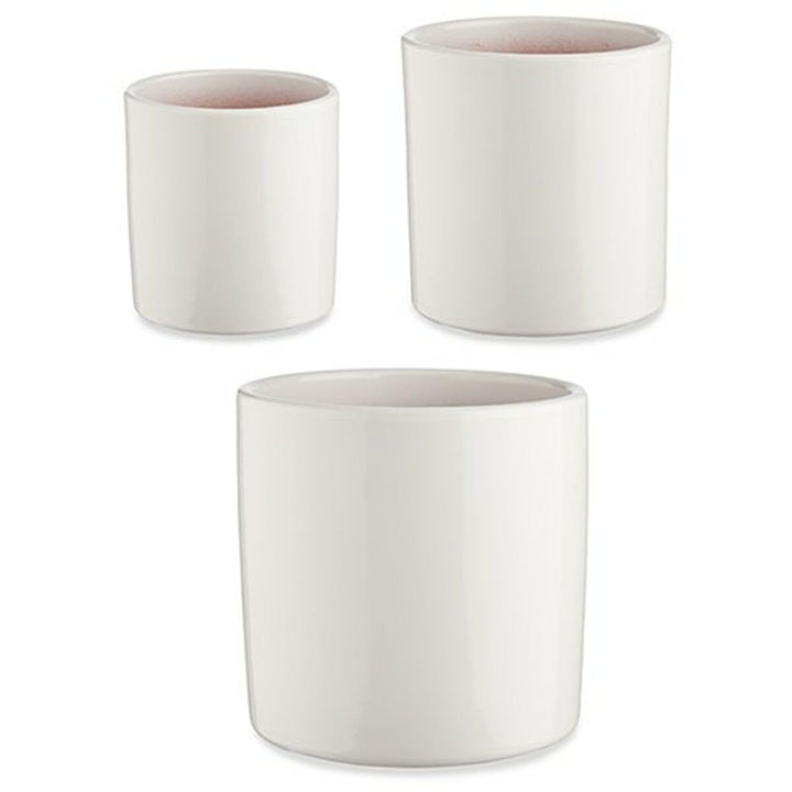Topfset Ø 14 cm Ø 22 cm Ø 17 cm Zylinder 3-teilig weiss