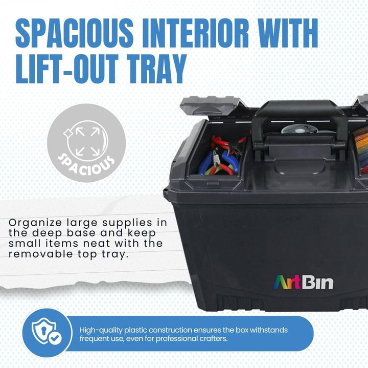 ArtBin 6917AB Sidekick XL-Tragetasche, tragbarer Kunst- und Handwerks-Organizer mit Griff, [1] Kunst