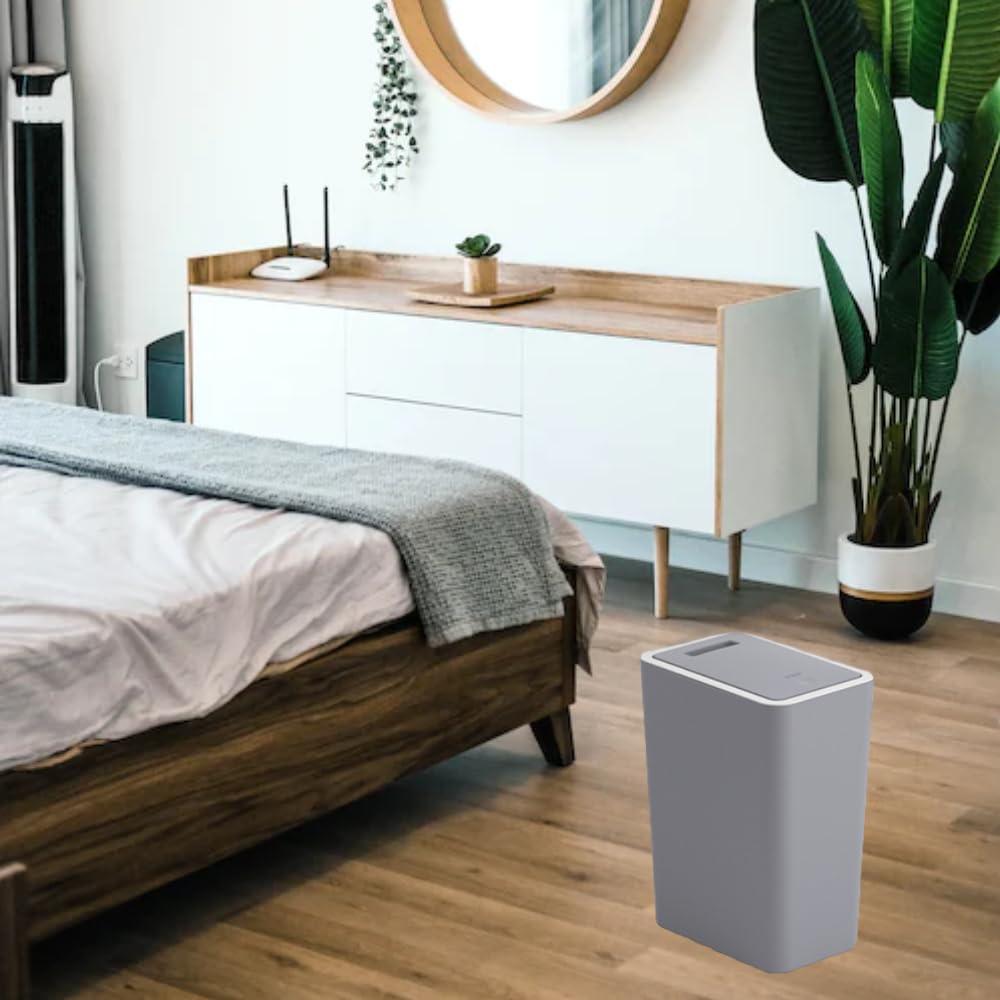 Sightday Kosmetikeimer 9L Schmal Mülleimer mit Geruchsabweisendem Pop-Up-Deckel für Badezimmer, Küch