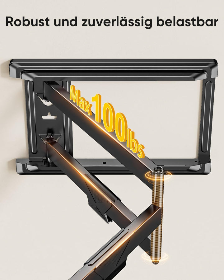 FORGING MOUNT TV Wandhalterung mit 765 mm Langem Arm Wandhalterung Fernseher Schwenkbar Neigbar Fern