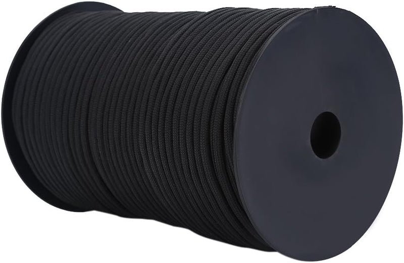 Fallschirmschnur 550 Paracord 9-Strang Überlebensseil im Freien, 100m Standard, Reflektierend, Schwa